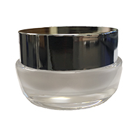 1/2oz Acrylic Jar w/ Silver Lid