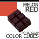 Melon Red Solid Color Cubes