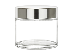 220ml/7.4oz Glass Jar w/ Metalized Lid