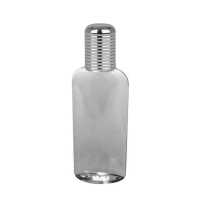 1oz Clear PET Tapered Oval Bottles w/Caps