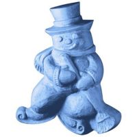 Snowman on Skates Mold