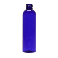 8oz Cobalt Blue PET Bullet Bottles