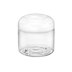 2oz PET Jars w/White Dome Lid