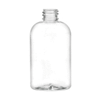 4oz Clear PET Boston Round Bottles