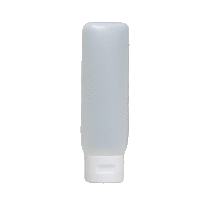 4oz Natural HDPE Malibu Tube W/White Cap