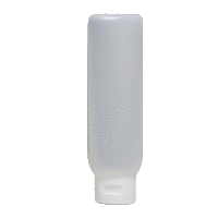 6oz Natural HDPE Malibu Tube W/White Cap