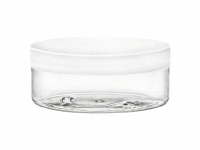 8oz Low Profile PET Jars w/White Smooth Lids w/ Li