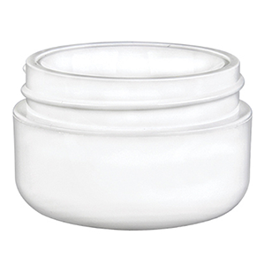 1/2oz Double Wall White Round Jar (Case of 819)