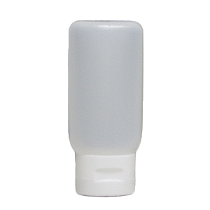 2oz Natural HDPE Malibu Tube W/White Cap