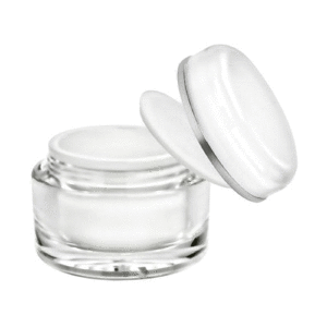 30ml Round Acrylic Jar w/ White Lid